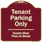 Signmission Designer Series-Tenant Parking Guests Park On Street Heavy-Gauge Aluminum, 18" x 18", BU-1818-9882 A-DES-BU-1818-9882 - alternate 1